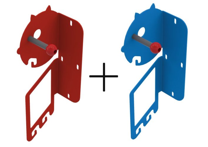 Držáky na kolo na zeď – MD 80 FUN - SET 2 ks