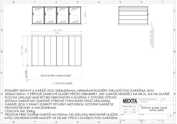 BOXY NA KOLA - BIKE GARÁŽ PS 4 RAL