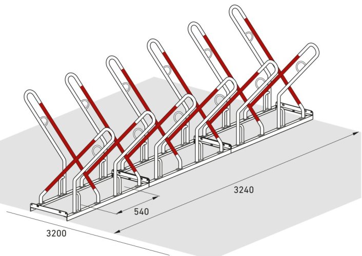 Stojan na elektrokola s opěrným obloukem – FUN 522