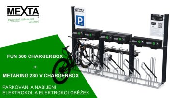 🚲🔌 Představujeme nový kombinovaný stojan na kola a koloběžky s nabíjecími možnostmi! 🔌🛴