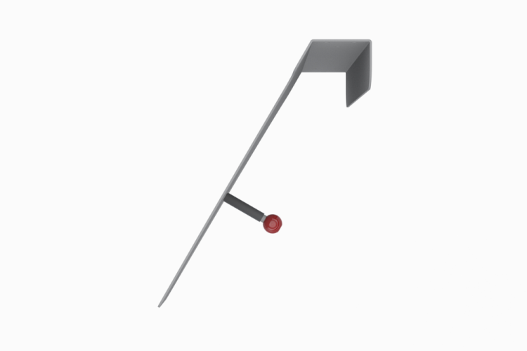 Držák na kolo na zeď s bočním nasazením kola – MB 86 (šikmý levý)