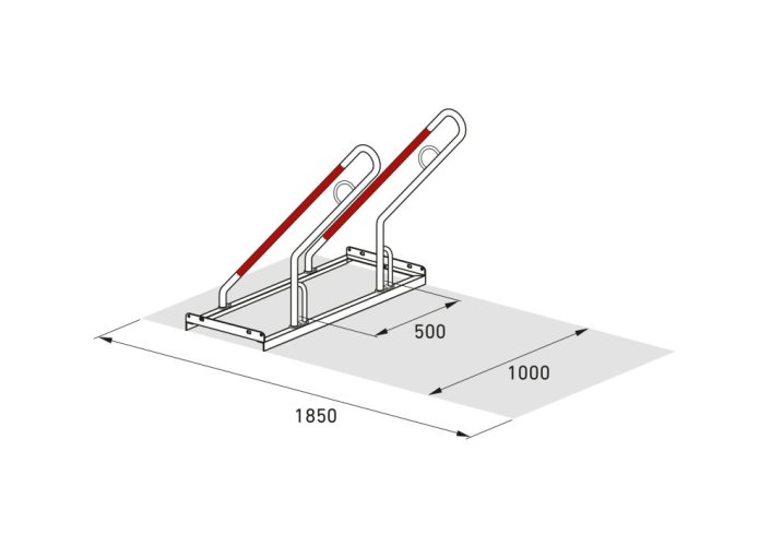 Stojan na elektrokola s opěrným obloukem – FUN 502