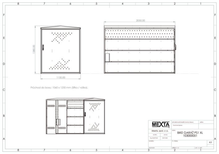 BOX NA KOLA - BIKE GARÁŽ PS 1 XL