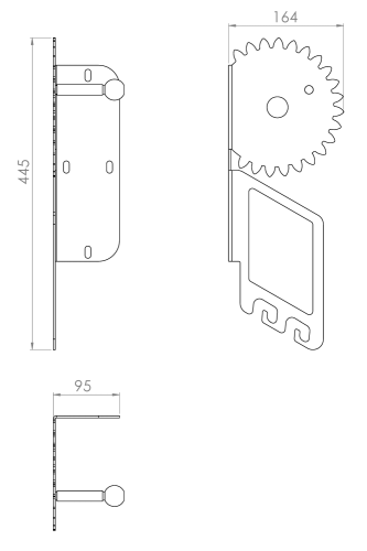 Držáky na kolo na zeď – MR 80 FUN - SET 2 ks