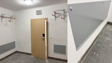 Kolárna_Dolní Morava - Držáky na kola z modelové řady 3550 a ochranné plechy proti poškození výmalby (1) Kolárna_Dolní Morava - Držáky na kola z modelové řady 3550 a ochranné plechy proti poškození výmalby (1)