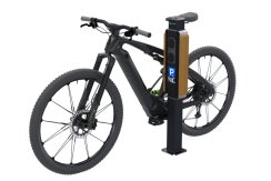 OPĚRNÝ STOJAN NA KOLO S DŘEVĚNÝM OBLOŽENÍM – METALEAN e-Bike