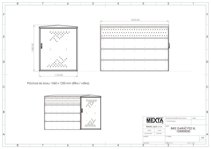 BOX NA KOLA - BIKE GARÁŽ PS 2 XL